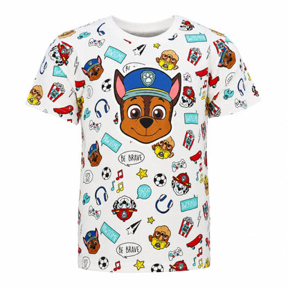 Paw Patrol Chase Kinder Jungen kurzarm T-Shirt Shirt Gr.128 Baumwolle - WS-Trend.de