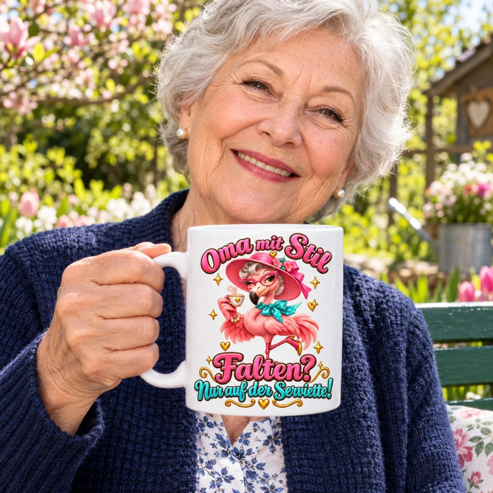 WS-Trend Flamingooma Tasse 330 ml Geschenk für Oma mit lustigem Spruch - WS-Trend.de
