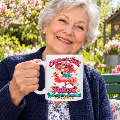WS-Trend Flamingooma Tasse 330 ml Geschenk für Oma mit lustigem Spruch - WS-Trend.de