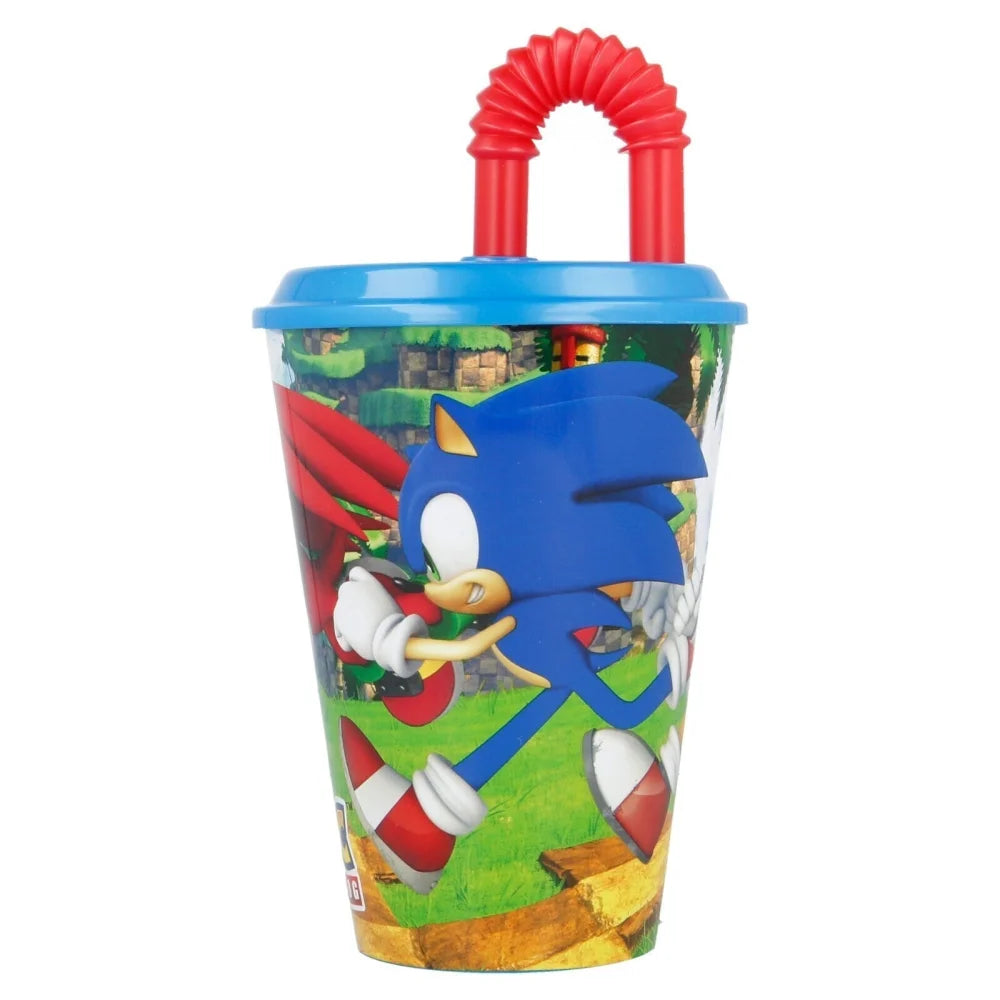 Sonic the Hedgehog 2-teiliges Lunch Set – Brotdose und Trinkbecher mit Halm - WS-Trend.de