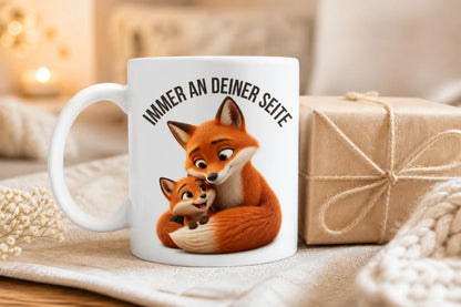 Immer an deiner Seite Tasse 325 ml Keramik Tiermotiv Geschenkidee Bunt - WS-Trend.de