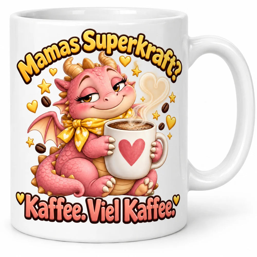 WS-Trend Drachenmama Tasse Keramik 330 ml Geschenk für Mama mit Spruch - WS-Trend.de