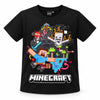 Minecraft Steve Pixel T-Shirt schwarz
