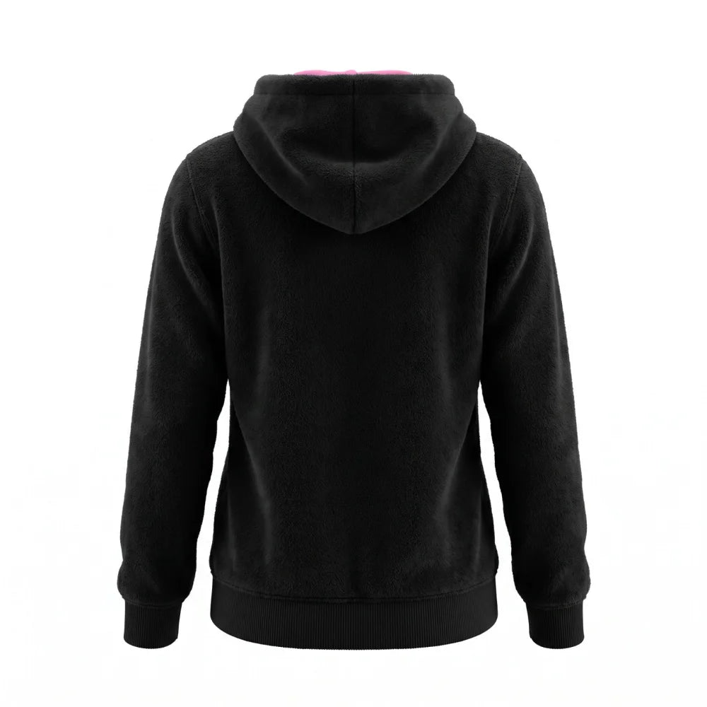 Disney Minnie Maus Kinder Coral-Fleece Kapuzenjacke Schwarz Gr. 98–128 - WS-Trend.de