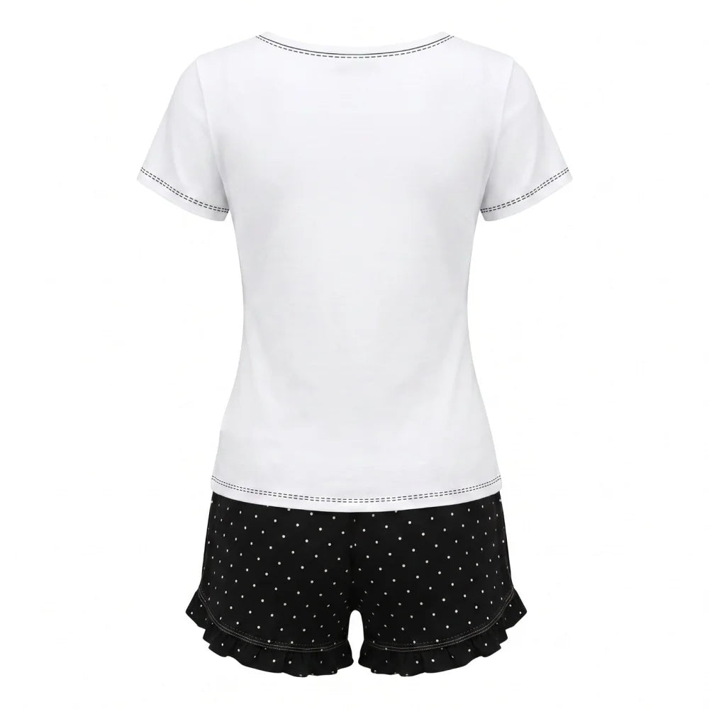 Schlafanzug Disney Minnie Maus Damen-Pyjama Set Kurzarm Shirt & Shorts S–XL - WS-Trend.de