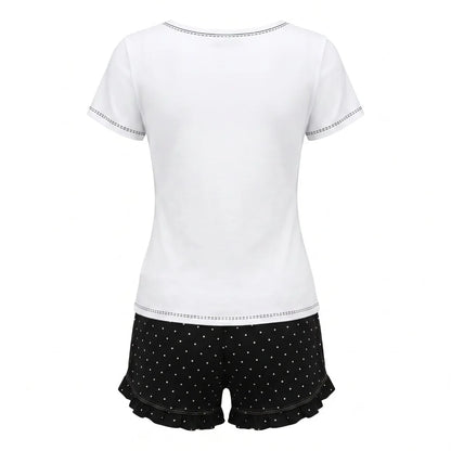 Schlafanzug Disney Minnie Maus Damen-Pyjama Set Kurzarm Shirt & Shorts S–XL - WS-Trend.de