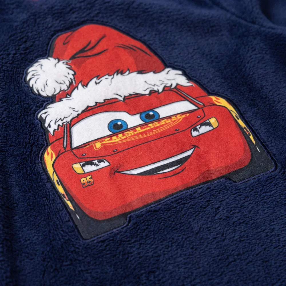 Disney Cars Lightning McQueen Weihnachts-Pyjama Coral-Fleece Größen 98–128 - WS-Trend.de