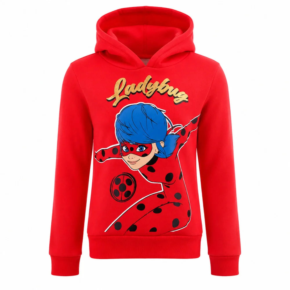 Kapuzenpullover Miraculous - Ladybug Kinder Fleece Hoodie Gr.104-128 - WS-Trend.de