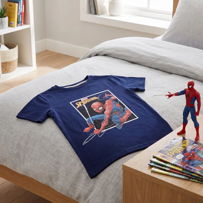 Marvel Spiderman T-Shirt kurzarm Kinder Jungen Shirt Gr. 98 Baumwolle - WS-Trend.de