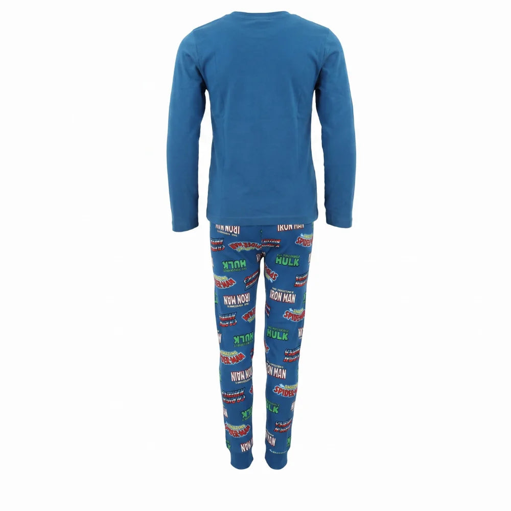 Marvel Avengers Kinder Jungen Schlafanzug Pyjama lang Sleepwear Gr. 104 - WS-Trend.de