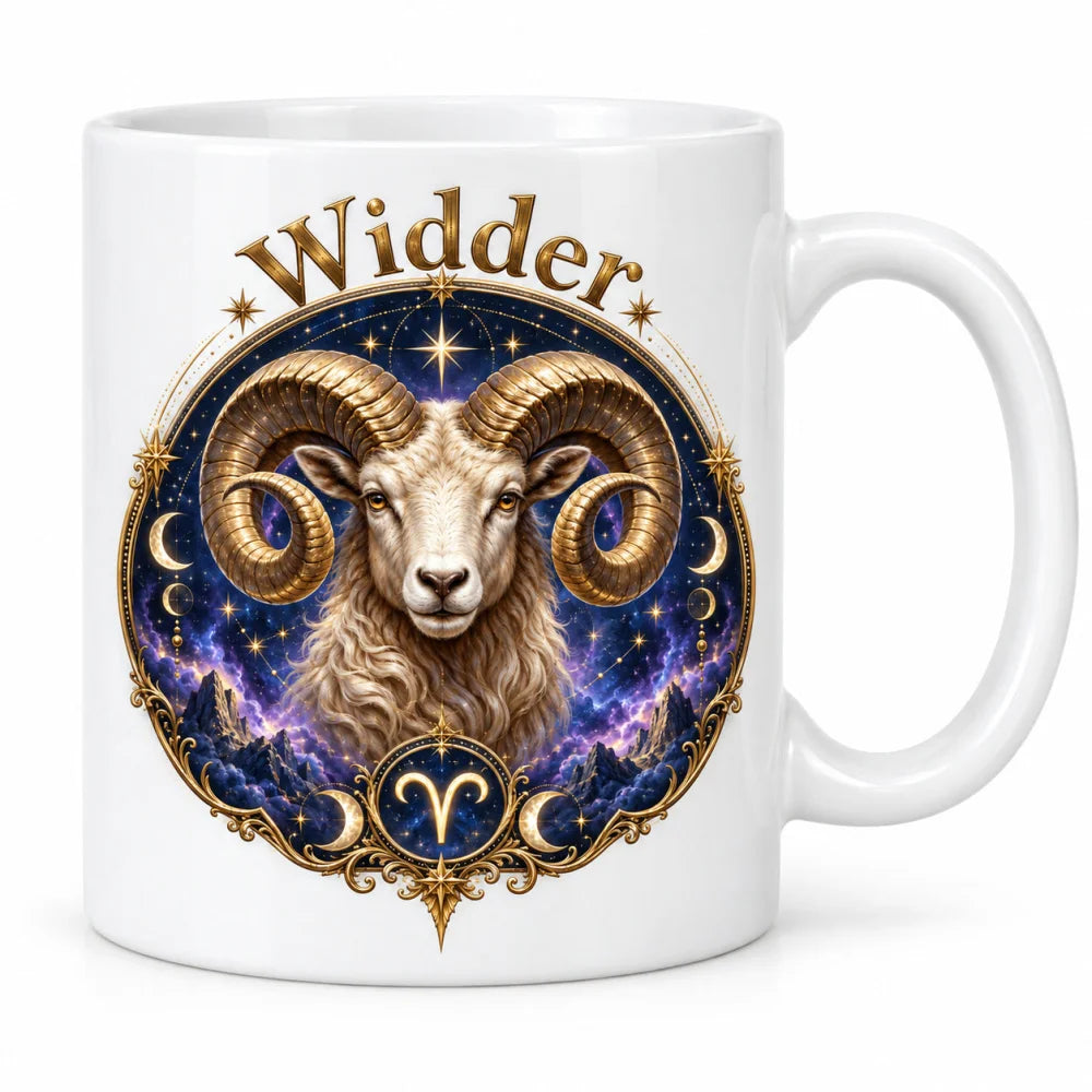WS-Trend Sternzeichen Tasse Widder mystisch Keramik 330 ml Geschenk - WS-Trend.de
