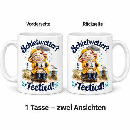 WS-Trend Teeschaf Tasse mit lustigem Spruch Keramik 330 ml Küstenhumor - WS-Trend.de