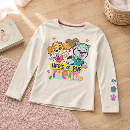 Print-Shirt PAW PATROL Skye Everest Kinder Mädchen Langarmshirt Shirt - WS-Trend.de