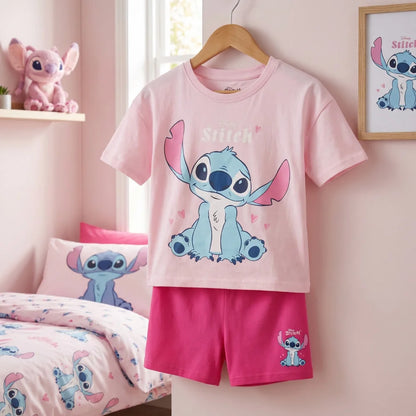 Disney Lilo und Stitch Kinder Mädchen Schlafanzug Pyjama Shirt Hose Gr. 92-128 - WS-Trend.de