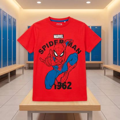 Marvel Spiderman T-Shirt Kurzarm Kinder Jungen Shirt 92-104 100% Baumwolle - WS-Trend.de