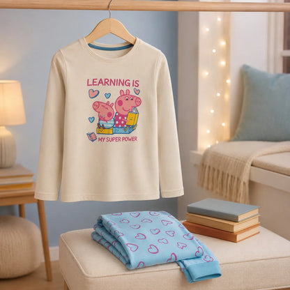 Peppa Wutz Pig Kinder Mädchen Schlafanzug Pyjama Gr. 116 - WS-Trend.de