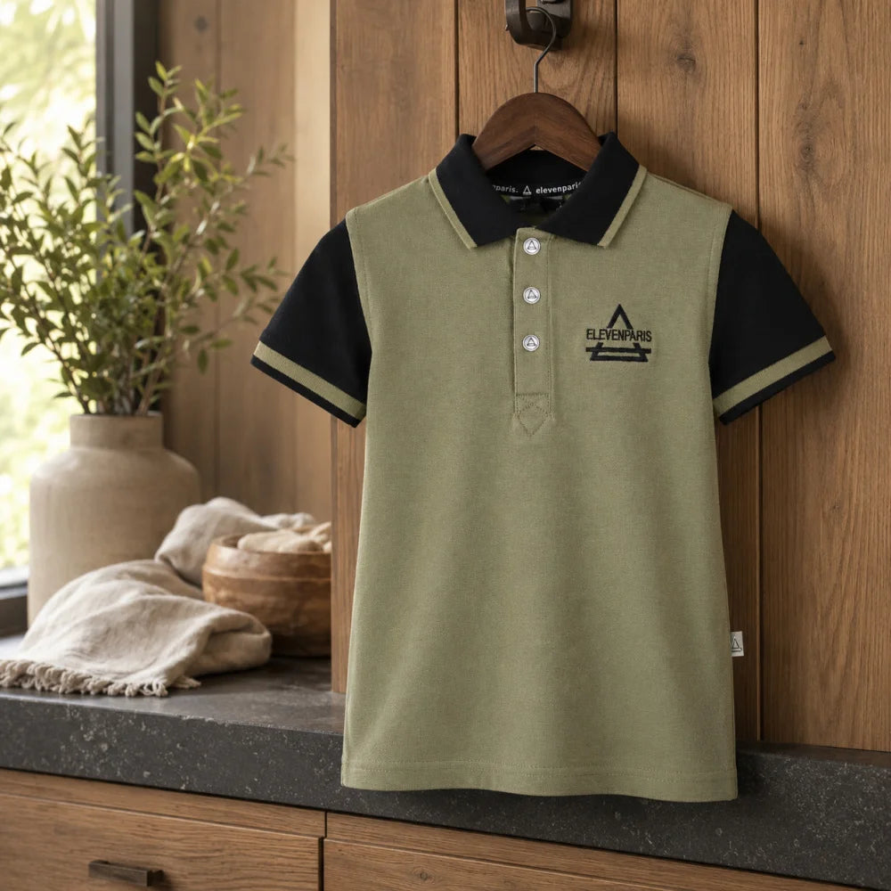Eleven Paris Jungen Polo T-Shirt Kurzarm Shirt 104 - 164 Baumwolle - WS-Trend.de