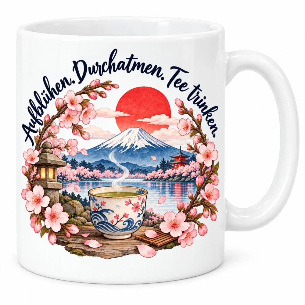 WS-Trend Asien Motivtasse Keramik 330 ml mit Spruch 10 Motive zur Wahl - WS-Trend.de