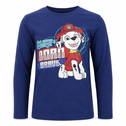 Paw Patrol Jungen Kinder langarm Shirt Marshall 100% Baumwolle - WS-Trend.de