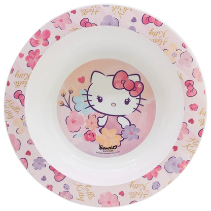 Hello Kitty Kinder Geschirr-Set 3 teilig Becher (260 ml) Teller Schüssel - WS-Trend.de