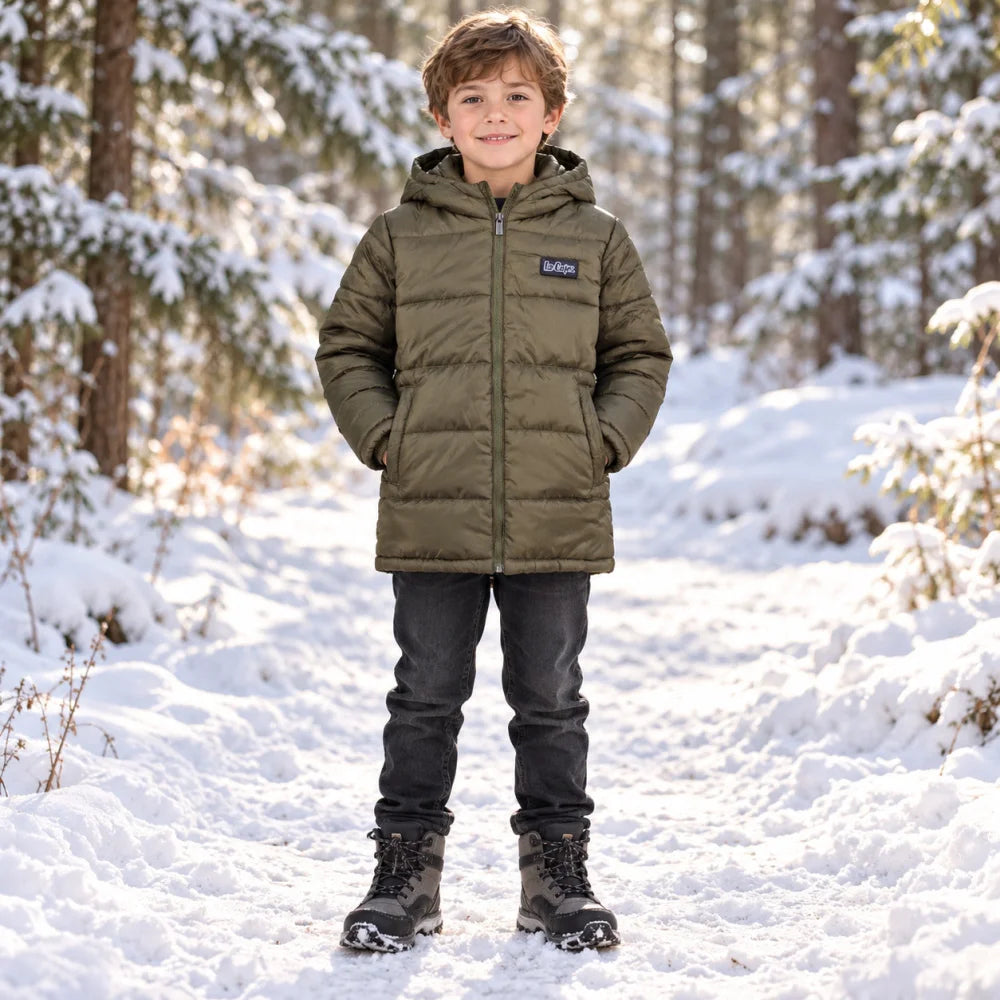 Lee Cooper Kinder Jungen Winterjacke Jacke mit Kapuze Parka Gr. 104-164 - WS-Trend.de