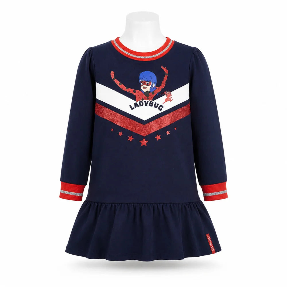 Sommerkleid Miraculous - Ladybug Kinder Mädchen Kleid Gr. 104-128 - WS-Trend.de