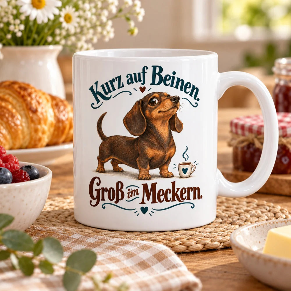 WS-Trend Dackel Tasse mit lustigem Spruch Keramik 330 ml Geschenktasse - WS-Trend.de