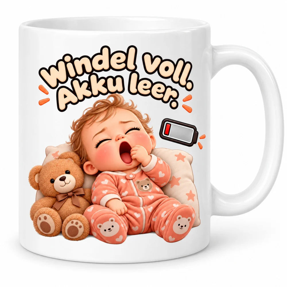 WS-Trend Baby Tassen Keramik 330 ml lustige Sprüche 10 Motive zur Wahl - WS-Trend.de