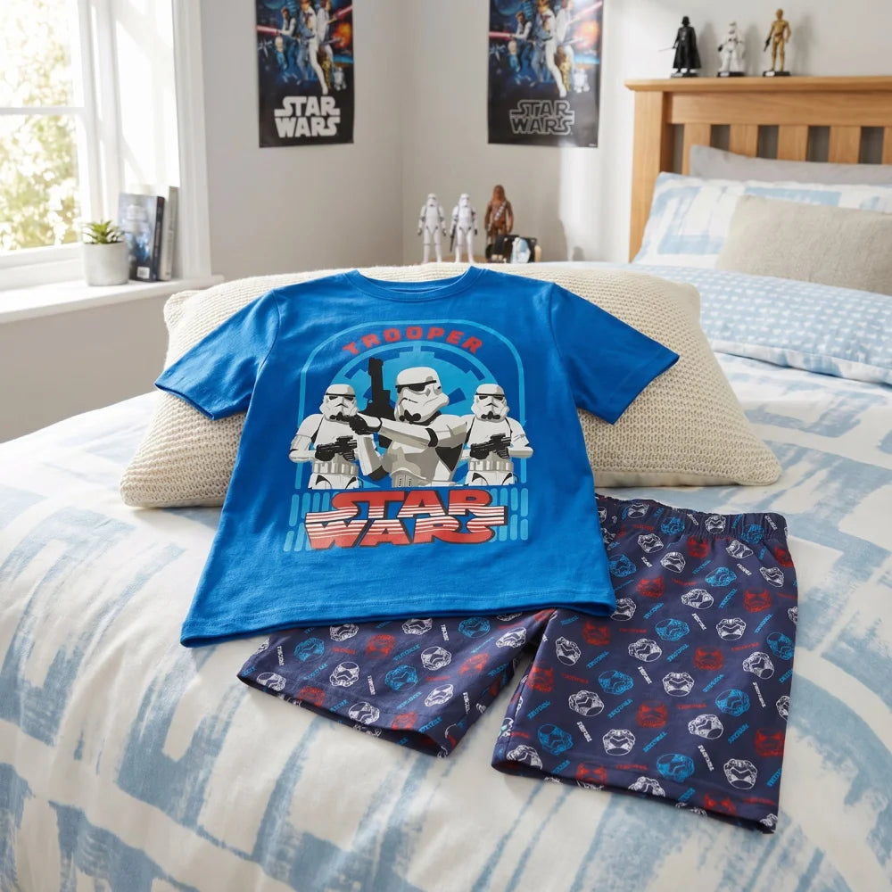 Star Wars Strom Trooper Jungen Kinder kurzarm Pyjama Schlafanzug 98-110 - WS-Trend.de