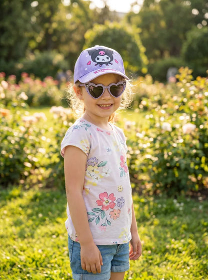 Hello Kitty Kuromi Kinder Basecap Baseball Kappe und Sonnenbrille Gr. 52-54 - WS-Trend.de