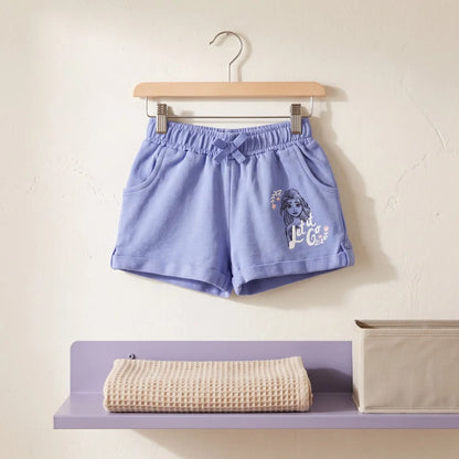 Disney Frozen Die Eiskönigin Elsa Kinder Shorts Mädchen 92-98 Blau Grau - WS-Trend.de