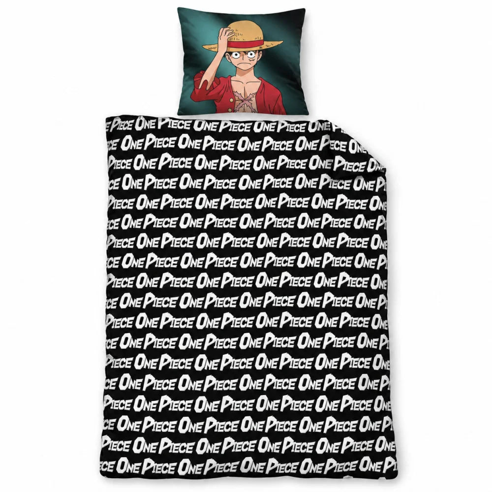 One Piece Strohhut-Crew Wendebettwäsche 135-140x200 + 65x65 cm - WS-Trend.de