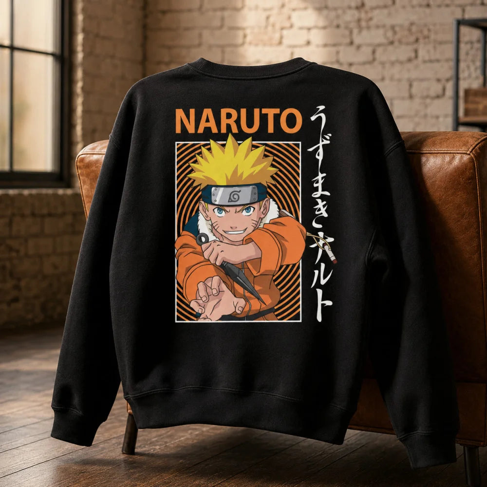 Anime Naruto Uzumaki Shippuden Herren Pullover Sweater Pulli Gr. M-XXL - WS-Trend.de
