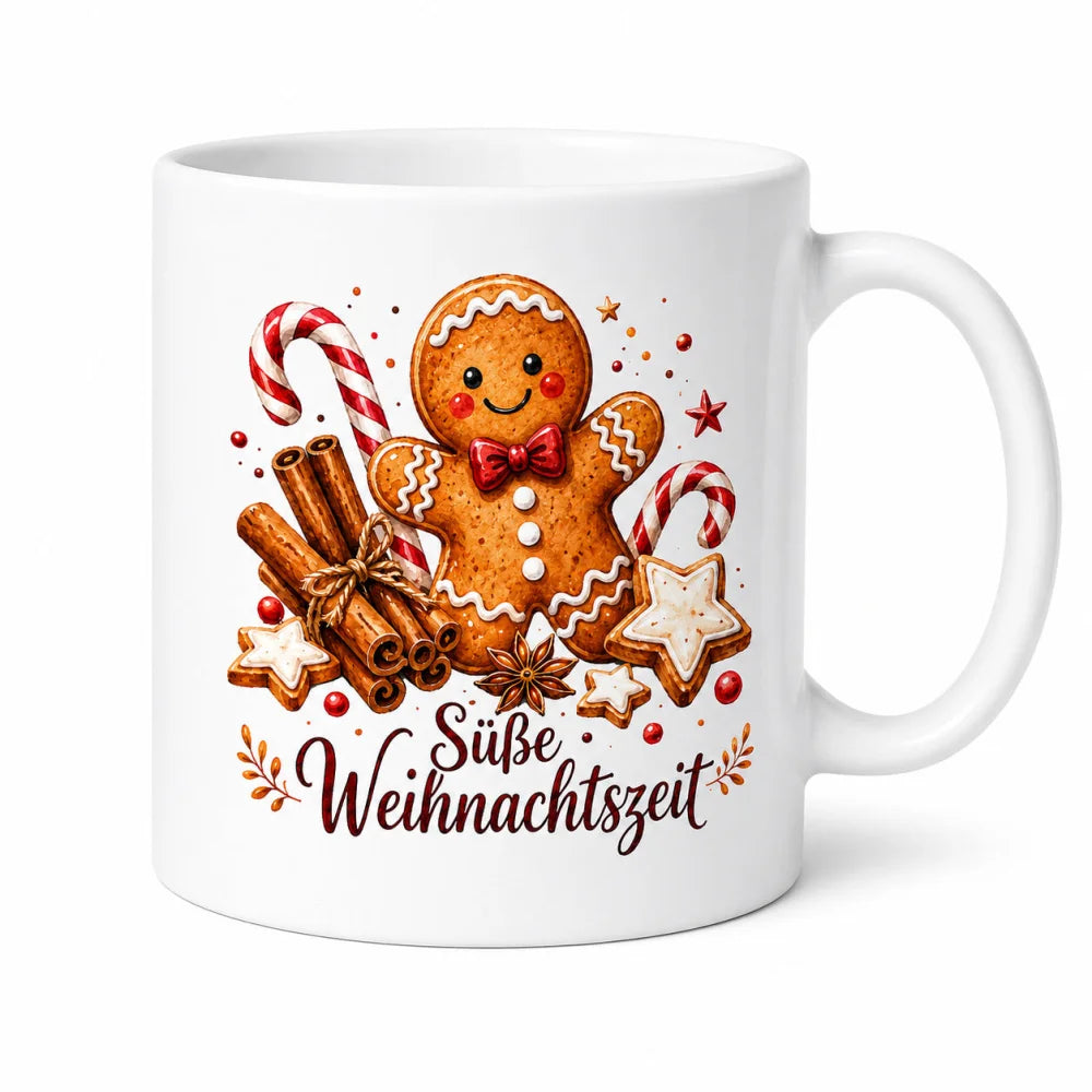 Lebkuchen Weihnachtstasse - Geschenkidee zum Fest - aus Keramik 330 ml - WS-Trend.de