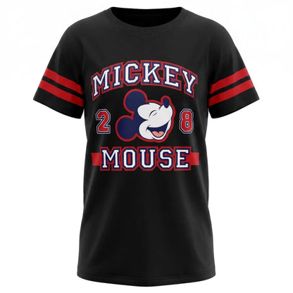 Schlafanzug Disney Mickey Maus Damen kurzarm Schlafshirt Nachthemd XS-M - WS-Trend.de