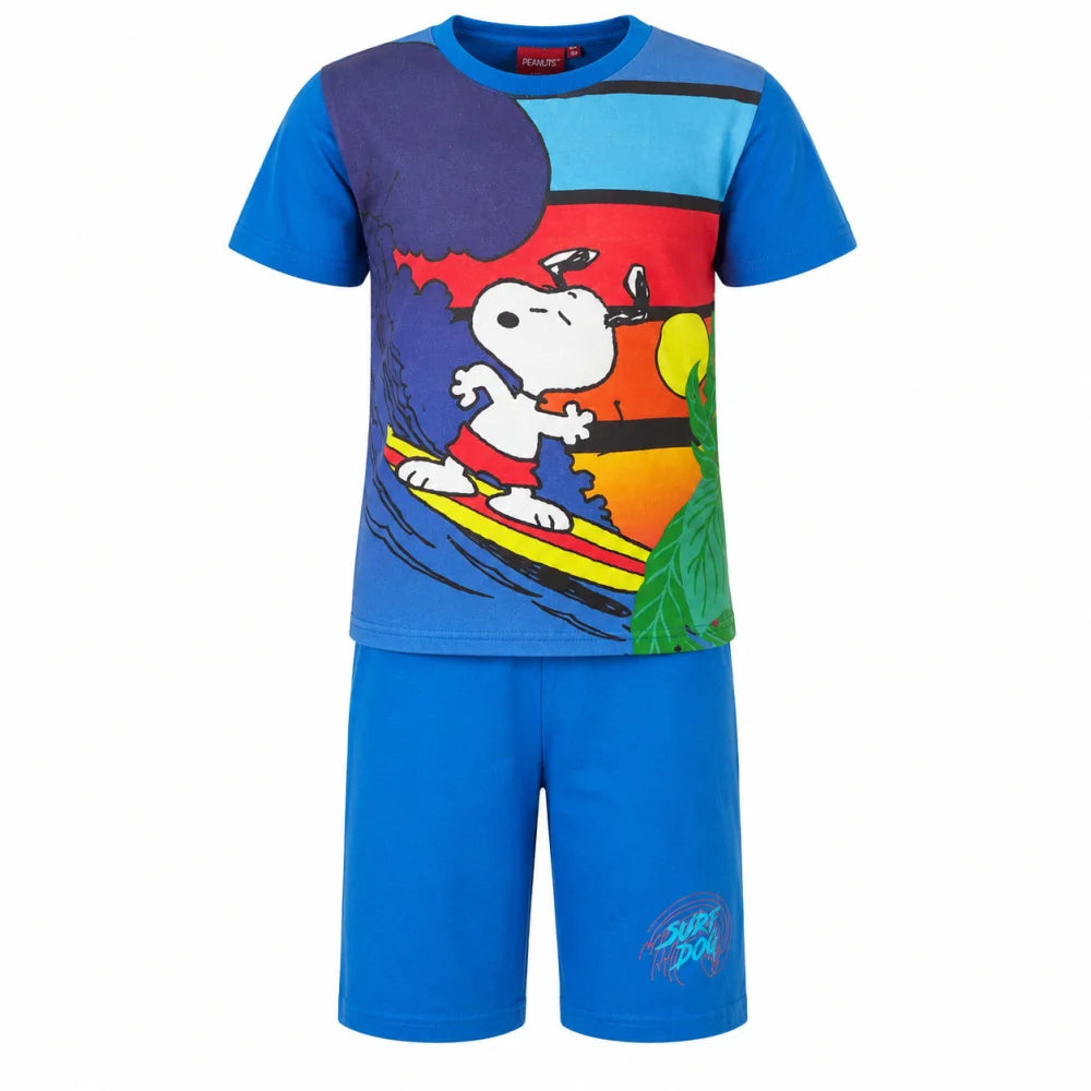 Peanuts Snoopy Kinder Sommerset Shorts plus T-Shirt 100% Baumwolle - WS-Trend.de