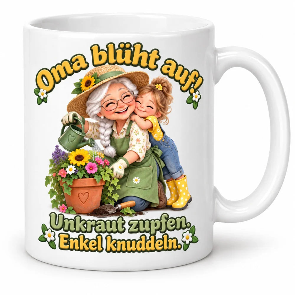 WS-Trend Gartenoma Kaffeetasse 330 ml Oma Geschenk mit lustigem Spruch - WS-Trend.de