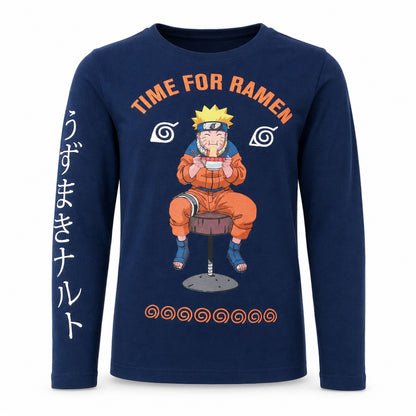 Print-Shirt Naruto Anime Naruto Shippuden Kinder Jungen Shirt Langarmshirt 100% Baumwolle