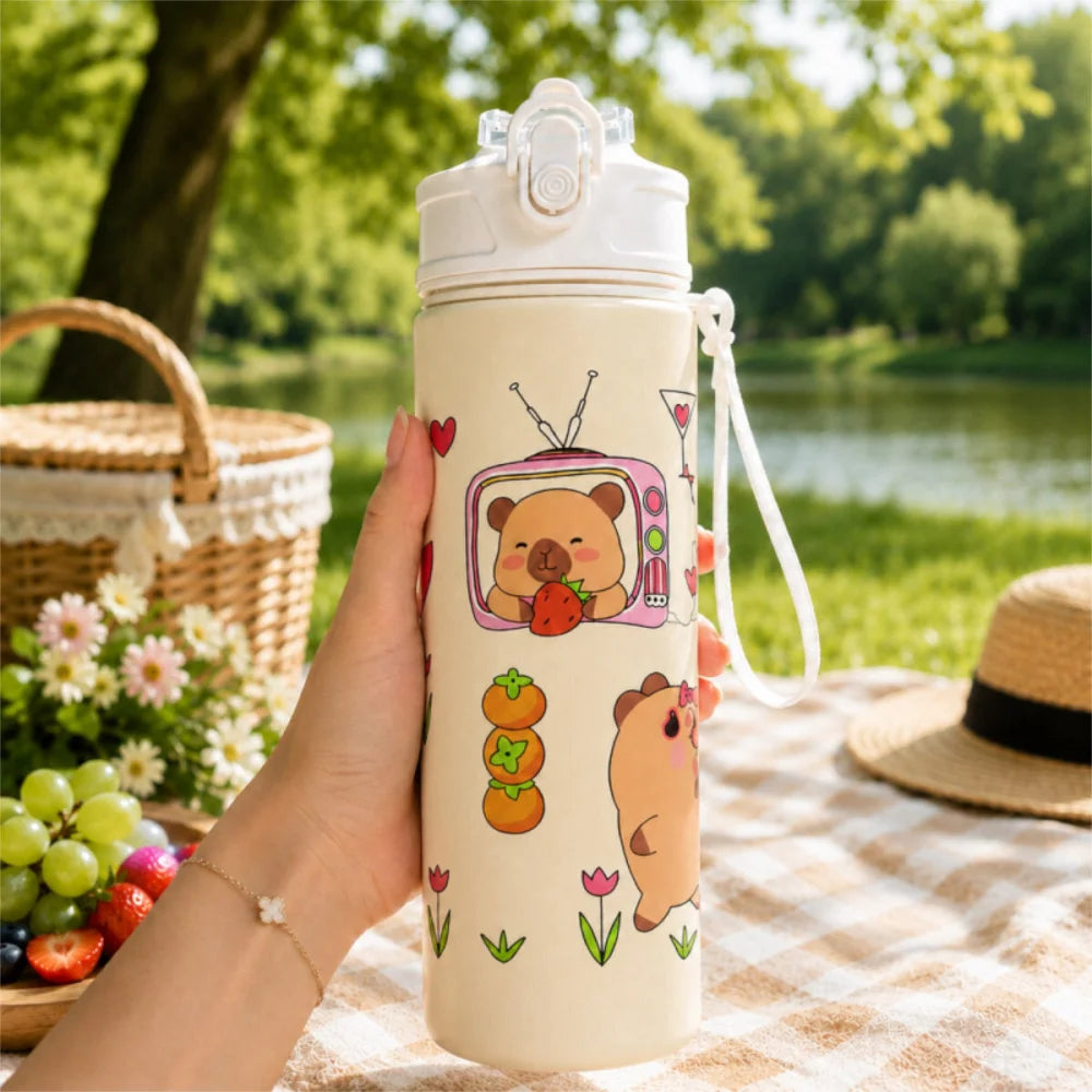 Capibara Capybara Sportflasche Wasserflasche Trinkflasche Flasche 800 ml - WS-Trend.de
