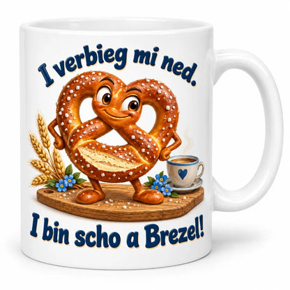 WS-Trend Brezel Tasse schwäbischer Spruch Keramik 330 ml Geschenktasse - WS-Trend.de