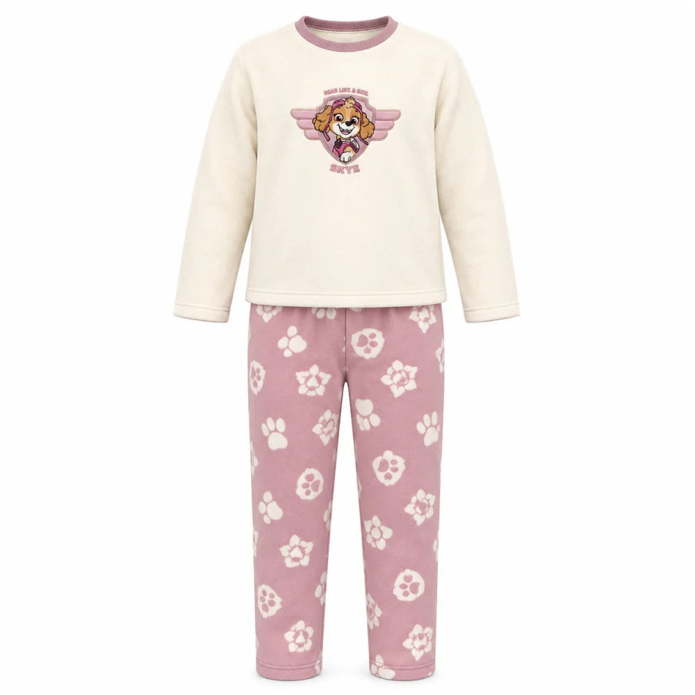 Paw Patrol Skye Kinder Mädchen Coral Schlafanzug Pyjama Gr. 98-116 - WS-Trend.de