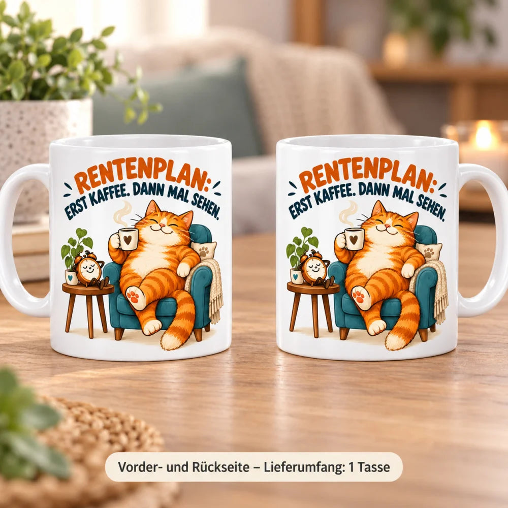WS-Trend Rente Tasse Keramik 330 ml Spruch Geschenk 10 Motive zur Wahl - WS-Trend.de