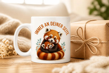 Immer an deiner Seite Tasse 325 ml Keramik Tiermotiv Geschenkidee Bunt - WS-Trend.de
