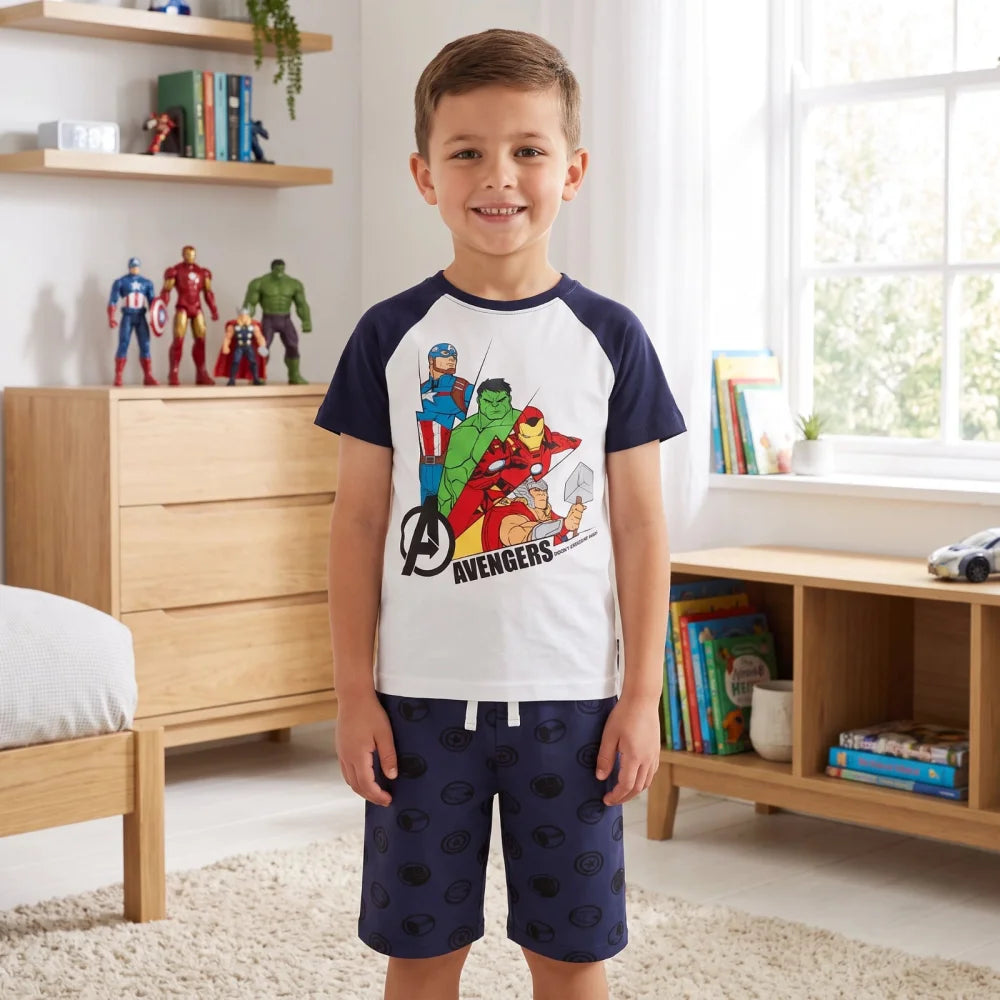 Marvel Avengers Hulk Iron Man Sommerset Shorts plus T-Shirt Gr. 104 - WS-Trend.de