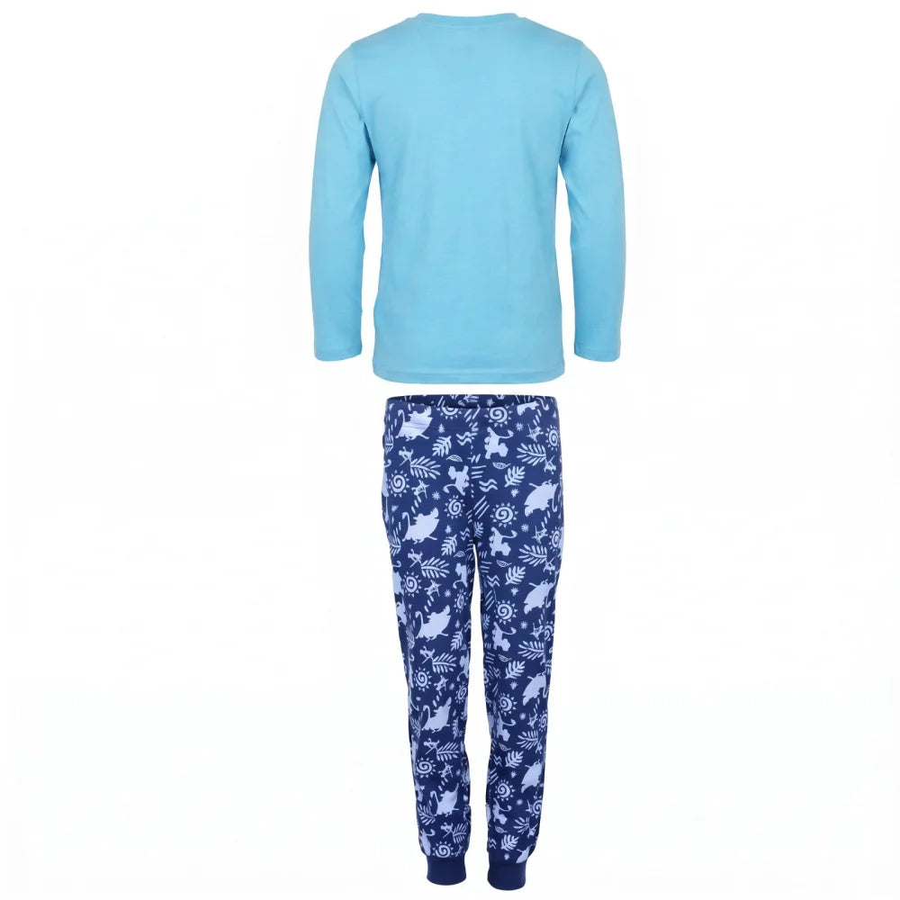 König Der Löwen Simba Kinder Jungen langarm Schlafanzug Pyjama Gr. 98-128 - WS-Trend.de