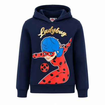 Kapuzenpullover Miraculous - Ladybug Kinder Fleece Hoodie Gr.104-128 - WS-Trend.de