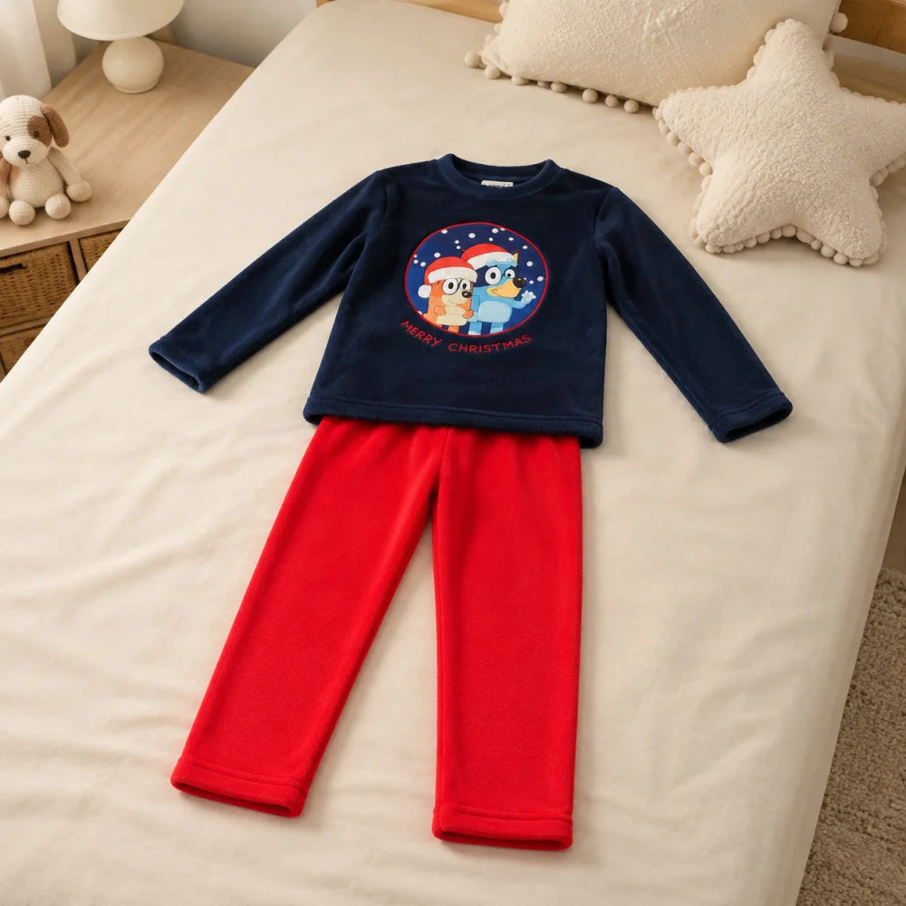 Bluey Bingo Kinder Polar Fleece Pyjama Schlafanzug Pulli Hose - WS-Trend.de