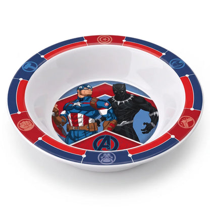 Marvel Avengers Kinder Geschirr-Set 3 teilig Becher Teller Schüssel Thor Hulk - WS-Trend.de