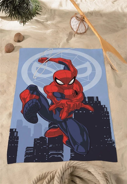 Marvel Spiderman Mikrofaser Strandtuch Badetuch Duschtuch XL 70x140 cm - WS-Trend.de