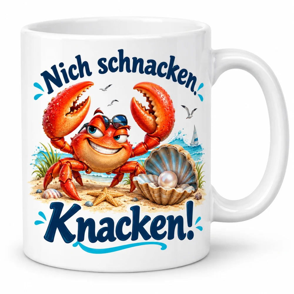 WS-Trend Krabbe Tasse mit lustigem Spruch Keramik 330 ml Geschenktasse - WS-Trend.de